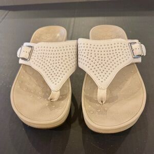 Vionic White Studded Sandals